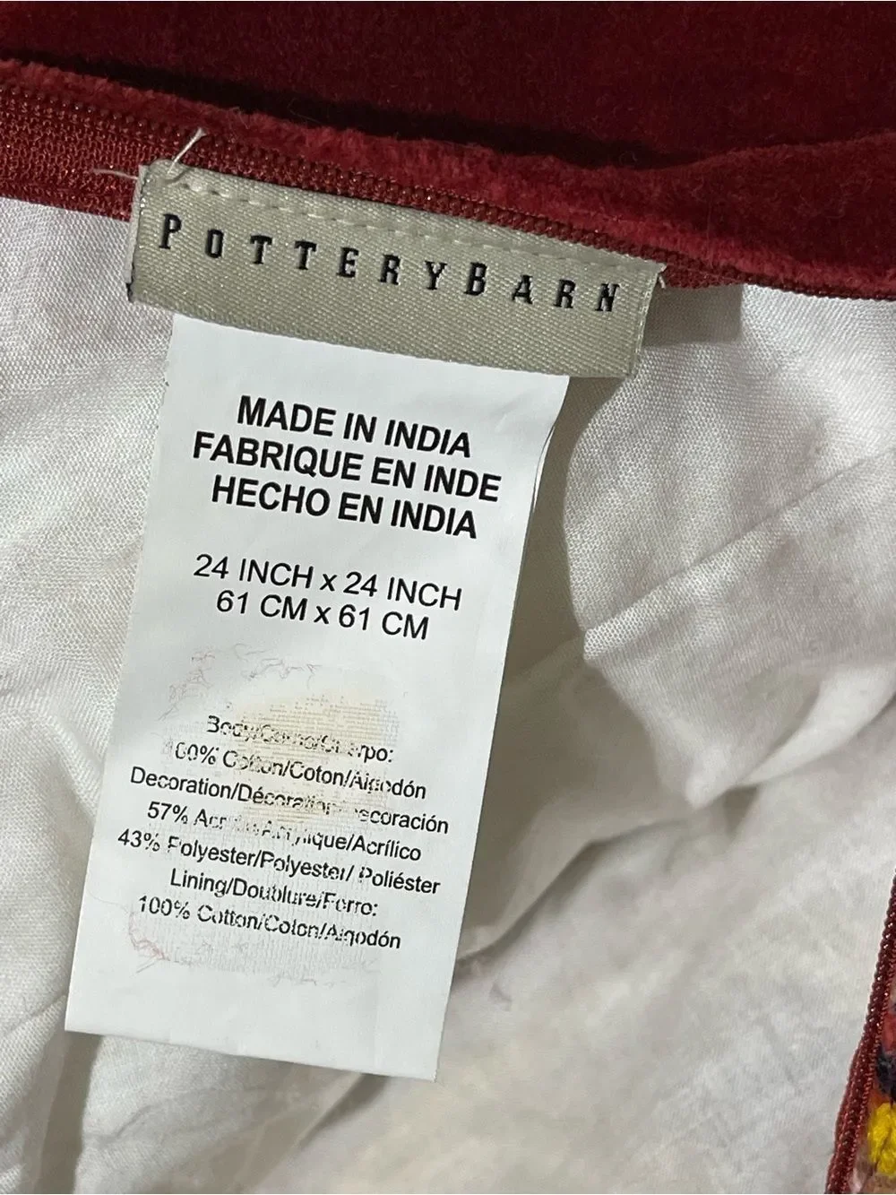 Pottery Barn peek white authenticity